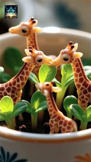 Giraffe playing and eating | Too Cute to Handle! #giraffe #cuteanimals #adorable