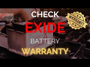 How to check your Exide battery's warranty online?