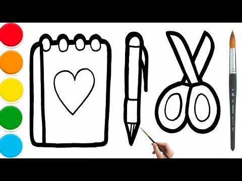 How To Draw A Cute Students Equipment | Easy Step By Step Drawing Tutorial