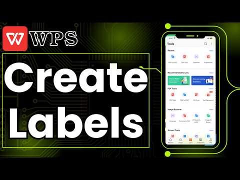 How To Create Labels In WPS Office Mobile | Simple Tutorial [2026 Guide]