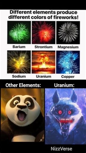 Other elements: 🌈 | Uranium: 💀💥 #memes #trending #funny