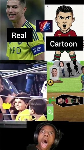 Ronaldo vs Ronaldo cartoon 😱😱