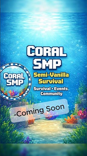 CoralSMP – Minecraft SMP Server | Land Claim, Survival & Voice Chat
