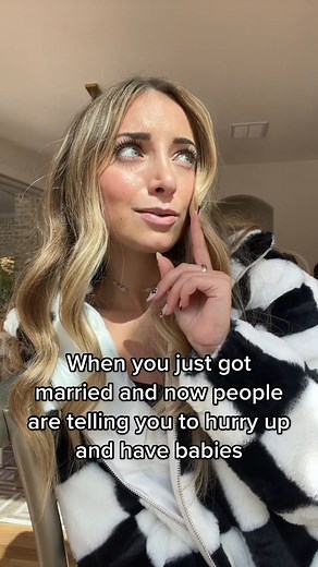 Literally all ppl care about now #reels #babyfever #newlyweds #married #babies #nothankyou | Brooklyn and Bailey