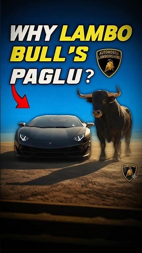 Why LAMBORGHINI is Bull's Paglu? 🎀| #cars #lamborghini #india