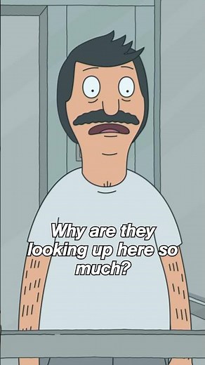 hugo’s paranoia is rubbing off on bob 😅 #bobsburgers