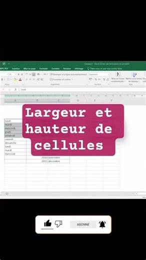 élargissement et rétrécissement de cellules