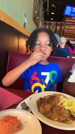 At Our Favorite Jamaican Restaurant in Orlando For Our One Year Anniversary Celebration Yummy 😋