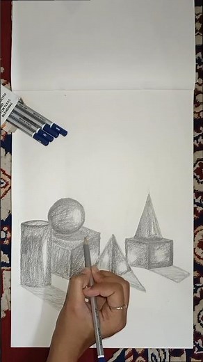 POV : A perfect 3D Composition Drawing you need 🤌❤️‍🩹 | craftycanvas15 | subscribe for more such 🎥
