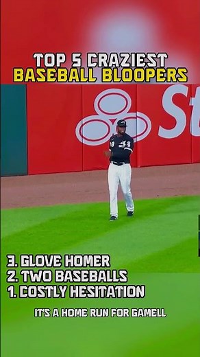 ⚾ Top 5 Craziest Baseball Bloopers 😂 #baseball #mlb #mlbhighlights #funnymoments #baseballszn