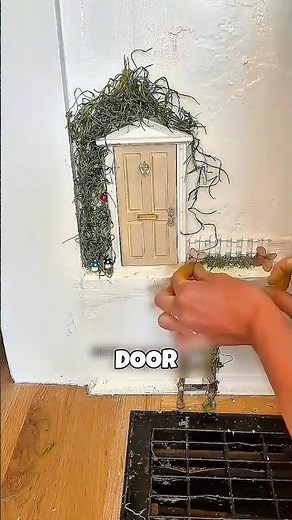 Building a Fairy House Inside the Wall 😱🧚‍♀️ (Kyliekatich/TT) #shorts