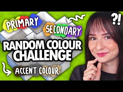 Every room is a PRIMARY & SECONDARY colour build challenge in The Sims 4