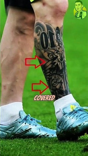 The Hidden Danger Behind Messi’s Tattoos 😳#Messi #LionelMessi #Football #Soccer #FootballFacts#GOAT