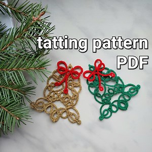 Tatting PDF Pattern "bell" for Shuttles - Etsy