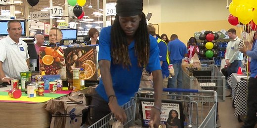 Local Kroger employees battle for the title of best bagger