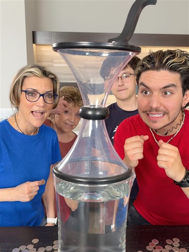 Coin Funnel Fun! Challenge time for a Prize! It was so much fun and a throwback playing this coin funnel game!