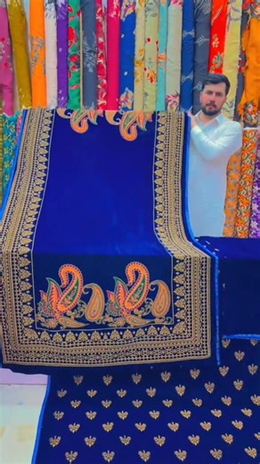 VELVET Block Print HandPaint Suits || WHATSAPP:923195027945 | Khan Dress Dynamo