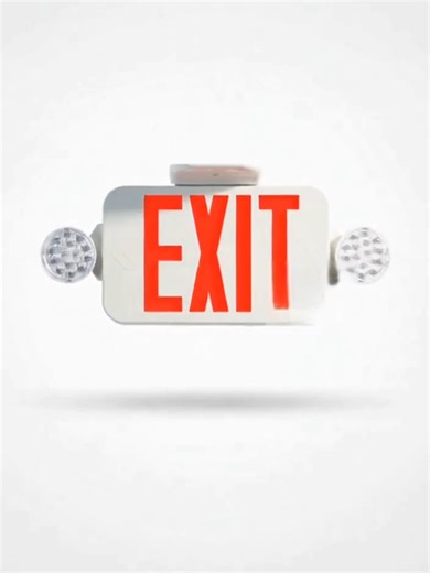 LED Emergency Single RED Exit Sign Combo Light – 90 Min Battery Backup, reliable illumination with integrated emergency performance. #E2Lightingus #LEDLighting #ExitSign #EmergencyLighting #BatteryBackup #SafetyLighting