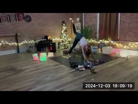 Hot Flow Yoga with Weights