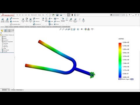 Solidworks Simulation tutorial | Frequency