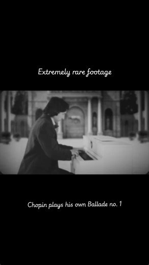 Another section of extremely rare footage of Chopin playing his own Ballade no. 1! #chopin #chopinballade #classicalmusic #humask