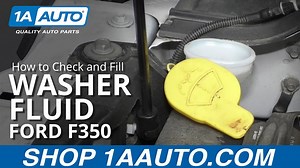 How to Check and Fill Washer Fluid 2008-19 Ford F-350