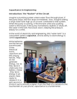 Capacitance in Engineering - Reading Passage and x 10 Questions