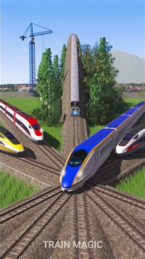 3 Kereta Api Melintasi Antrian 4 Kereta Api Cepat #railroad #train #railtrack #railway