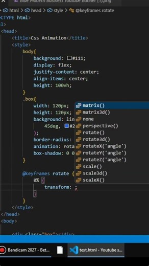 Create an Amazing Animation Using HTML & CSS! 🔥🤯 | CSS Animation Tutorial