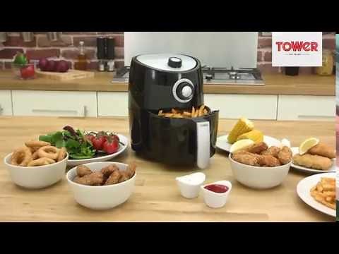 Tower T17023 Air Fryer with Rapid Air Circulation System, VORTX Frying Technology, 30 Minute Timer