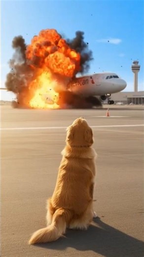 Golden Labrador Hero Saves a Plane Full of Passengers 🐕💥 #labradorretriever #animalrescue #dogs