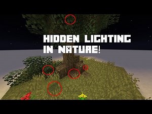 6 Ways To HIDE LIGHTING in Nature! | Minecraft Tutorial & Tips