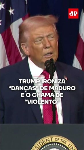 Trump ironiza “danças” de Maduro e o chama de “violento” #shorts