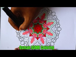 Mandala Coloring Book Colored By Osman ASMR Coloring | Beautiful Patterns Coloring For Relaxation