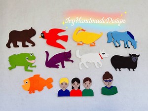 Brown Bear Brown Bear What Do You See Flannel Felt Story/laser Cut/teacher Story/colors/circle Time/beartheme/teaching Resource/felt Animals - Etsy UK