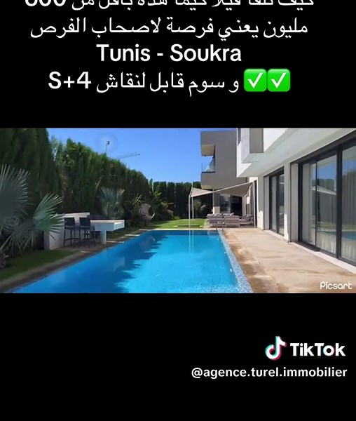 فرصة لامتلاك فيلا فخمة في تونس