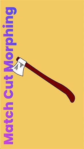 Match cut morphing technique in alight motion.