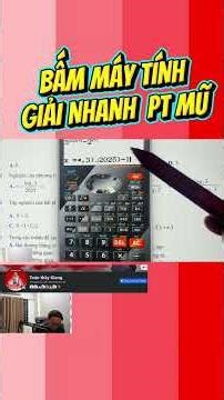 Use a calculator to quickly solve exponential equations #toanthaygiang #thaytruonggiang #toan11th...