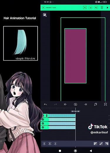 Hair Animation Tutorial Using Alight Motion Techniques