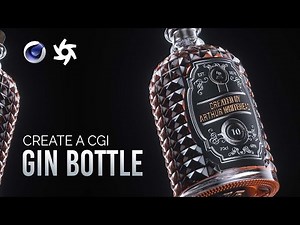 Creating Photoreal 3D Gin Bottles | C4D Tutorial & Octane Render