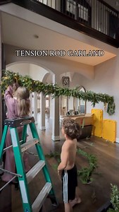 comment ROD & I’ll send you the link to what I’ve used the past two years! 😝 To recap my opening is almost 12’ wide & I used: 1 extra long rod 12 pieces of garland (3 different types, mine’s from @potterybarn & @kirklands) attached by zip ties 4 strands twinkly lights 2 strands of beads 4 plastic ornaments attached with fishing line This is honestly one of my FAVORITE Christmas decorations and I wish I could keep it up all year long. Makes me so happy 🥰 #christmas #christmasdiy #christmasdecor