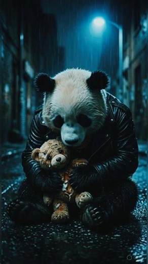 Very Sad Panda Alone in Rain 😢🐼 | Emotional Panda Story #trending