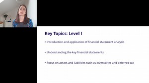 Financial statement analysis is a critical part of the CFA Level I exam. To perform well on this section of the exam, you need a solid understanding of financial statement analysis concepts and techniques. Here's a look at our curriculum with Philippa Sheridan! | Kaplan Schweser