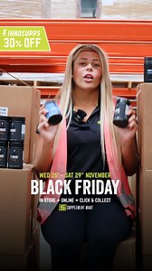 BLACK FRIDAY IS HERE ⚡ Up to 30% OFF storewide is now LIVE! Shop Online Or In-Store Now! | Supplement Mart | Facebook