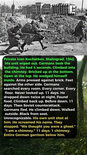 Soldier Survived Stalingrad by Hiding Inside a Chimney for 11 Days While Germans Searched Below Him
