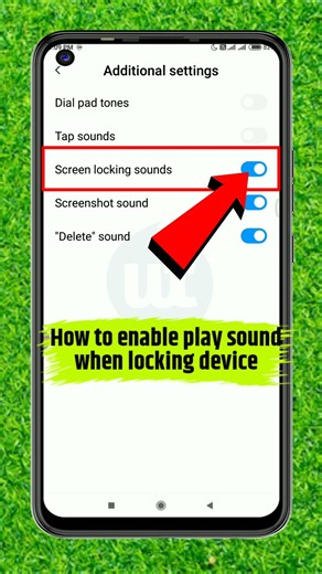 How to enable play sound when locking device | On Sound When Device Locking #shorts