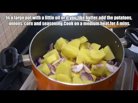 ⏰ Potato Sweetcorn Soup - Corn Potato Soup - Super Easy Soup Recipe - Potato Soup