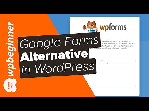 Best Google Forms Alternative for WordPress