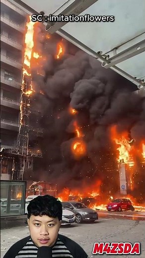 Viral! Horrific Building Fire in China! #m4zsda #shortvideos #horrorgaming #shorts #reaction