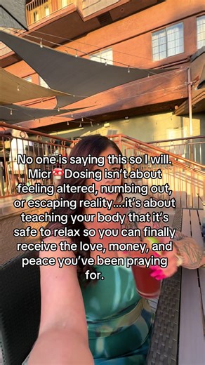 DM GUIDE and I’ll send you my Microdosing 101 eBook to help you learn how to microdose intentionally and safely 🍄✨ No one is saying this so I will. Microdosing isn’t about feeling altered, numbing out, or escaping reality. It’s about nervous system regulation. Teaching your body that it’s safe to relax after years of stress, survival mode, and overfunctioning. When your nervous system feels safe, everything changes. You become more present. More patient. More emotionally regulated. And more ope